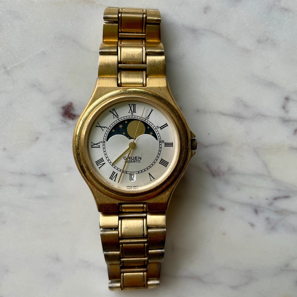Gruen Moonphase Vintage Men's Watch